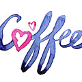 Coffee Lover Typography Painting by Olga Shvartsur Coffee Lover Typography Painting by Olga Shvartsur