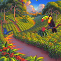 Coffee Plantation Painting by Robin Moline Coffee Plantation Painting by Robin Moline