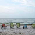 Colorful Beach Chairs Photograph by Ann Bridges Colorful Beach Chairs Photograph by Ann Bridges