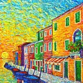 Colorful Burano Sunrise - Venice - Italy - Palette Knife Oil Painting By Ana Maria Edulescu Painting by Ana Maria Edulescu Colorful Burano Sunrise - Venice - Italy - Palette Knife Oil Painting By Ana Maria Edulescu Painting by Ana Maria Edulescu