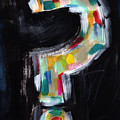 Colorful Questions- Abstract Painting Painting by Linda Woods Colorful Questions- Abstract Painting Painting by Linda Woods