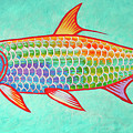 Colorful Tarpon Painting by Guy Crittenden