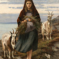 Connemara Girl Painting by Augustus Nicholas Burke Connemara Girl Painting by Augustus Nicholas Burke