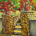 Container Garden Painting by Saundra Johnson Container Garden Painting by Saundra Johnson
