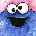Cookie Monster Painting by Olga Shvartsur Cookie Monster Painting by Olga Shvartsur