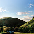 Corfe Castle morning panoramic Photograph by Simon Bratt Corfe Castle morning panoramic Photograph by Simon Bratt