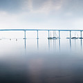 Coronado Bridge Fog Photograph by William Dunigan