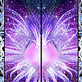 Cosmic Collage Mosaic Left Mirrored Mixed Media by Shawn Dall