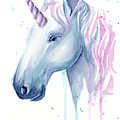 Cotton Candy Unicorn Painting by Olga Shvartsur Cotton Candy Unicorn Painting by Olga Shvartsur