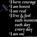 Courage Honest Real by Barbara Burns