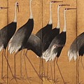 Cranes Painting by Ogata Korin