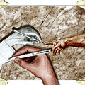 Creators Hand At Work - Colored by Peter Piatt Creators Hand At Work - Colored by Peter Piatt