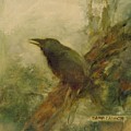 Crow 14 Painting by David Ladmore Crow 14 Painting by David Ladmore