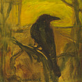 Crow 21 Painting by David Ladmore Crow 21 Painting by David Ladmore