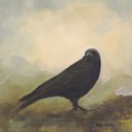 Crow 24 Painting by David Ladmore Crow 24 Painting by David Ladmore