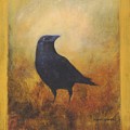Crow 25 Painting by David Ladmore Crow 25 Painting by David Ladmore