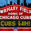 Cubs Win Wrigley Field Chicago Illinois recycled Vintage License Plate Baseball Team Art by Design Turnpike Cubs Win Wrigley Field Chicago Illinois recycled Vintage License Plate Baseball Team Art by Design Turnpike