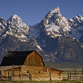 Cunningham Cabin and Tetons Photograph by Pete Oxford Cunningham Cabin and Tetons Photograph by Pete Oxford