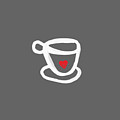 Cup of Love- Shirt Painting by Linda Woods Cup of Love- Shirt Painting by Linda Woods