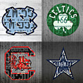 Custom 4 Team License Plates Sport Art No 1 by Design Turnpike Custom 4 Team License Plates Sport Art No 1 by Design Turnpike
