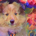 Cute puppy Mixed Media by Lilia D Cute puppy Mixed Media by Lilia D