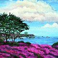 Cypress Trees by Lovers Point Painting by Laura Iverson Cypress Trees by Lovers Point Painting by Laura Iverson