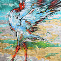 Dancing Crane 2 Painting by Jyotika Shroff Dancing Crane 2 Painting by Jyotika Shroff