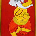 Dancing Ganesha Painting by Guruji Aruneshvar Paris Art Curator Katrin Suter Dancing Ganesha Painting by Guruji Aruneshvar Paris Art Curator Katrin Suter