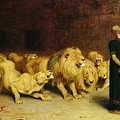 Daniel in the Lions Den Painting by Briton Riviere Daniel in the Lions Den Painting by Briton Riviere