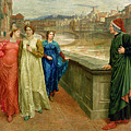 Dante and Beatrice Painting by Henry Holiday Dante and Beatrice Painting by Henry Holiday