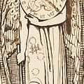Dantis Amor - Study Of Love With A Sundial And Torch by Dante Gabriel Rossetti Dantis Amor - Study Of Love With A Sundial And Torch by Dante Gabriel Rossetti