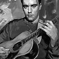 Dave Matthews Painting by Ylli Haruni Dave Matthews Painting by Ylli Haruni