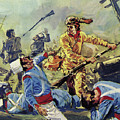 Davy Crockett Eventually Fell To The Ceaseless Mexican Attacks by Luis Arcas Brauner Davy Crockett Eventually Fell To The Ceaseless Mexican Attacks by Luis Arcas Brauner