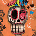 Day of the Dead Watermelon Painting by Abril Andrade Day of the Dead Watermelon Painting by Abril Andrade