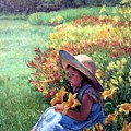 Daylilies Painting by Marie Witte Daylilies Painting by Marie Witte