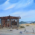Death Valley Mine Painting by Joseph Burger Death Valley Mine Painting by Joseph Burger