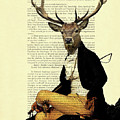 Deer Regency Portrait by Madame Memento Deer Regency Portrait by Madame Memento