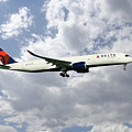 Delta Air Lines - Airbus A350-941 - N502DN Digital Art by Airpower Art Delta Air Lines - Airbus A350-941 - N502DN Digital Art by Airpower Art