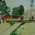 Denver City Park Painting by Saundra Johnson Denver City Park Painting by Saundra Johnson
