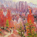 Descent into Bryce Painting by Steve Henderson Descent into Bryce Painting by Steve Henderson