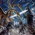 Destroy All Monsters Godzilla Kaiju Battle Monster Island by Scott Jackson Destroy All Monsters Godzilla Kaiju Battle Monster Island by Scott Jackson
