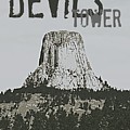 Devils Tower Stamp Digital Art by Troy Stapek Devils Tower Stamp Digital Art by Troy Stapek