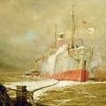 Docking a Cargo Ship by William Lionel Wyllie Docking a Cargo Ship by William Lionel Wyllie