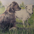 Dogs In A Field by Larry Whitler Dogs In A Field by Larry Whitler