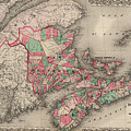 Dominion Of Canada. Provinces Of New Brunswick, Nova Scotia And Prince Edward Island by Colton Dominion Of Canada. Provinces Of New Brunswick, Nova Scotia And Prince Edward Island by Colton
