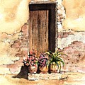 Door With Flowers by Sam Sidders Door With Flowers by Sam Sidders