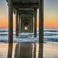 Down Under Scripp's Pier  Photograph by David Levin
