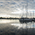 Downy Soft Clouds At The Marina by Georgia Mizuleva Downy Soft Clouds At The Marina by Georgia Mizuleva