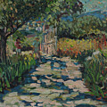 Driveway to Neil Youngs villa on Skopelos Painting by Peregrine Roskilly Driveway to Neil Youngs villa on Skopelos Painting by Peregrine Roskilly
