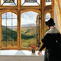 Duchess Of Abercorn Looking Out Of A Window by Sir Edwin Landseer Duchess Of Abercorn Looking Out Of A Window by Sir Edwin Landseer